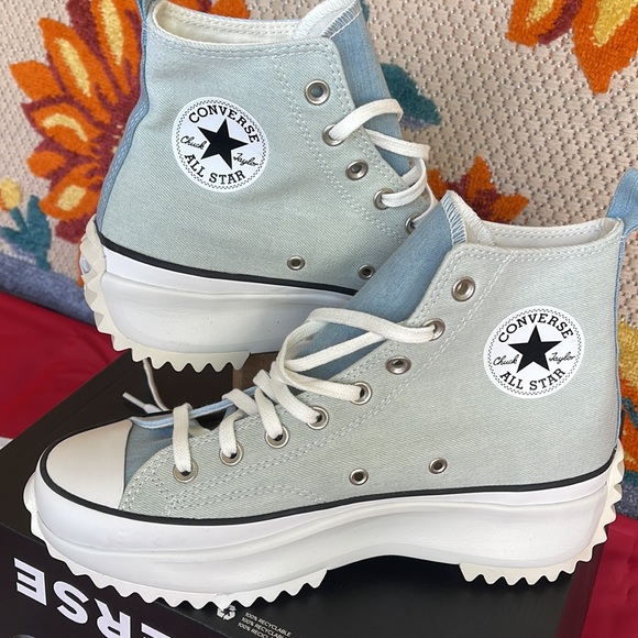 Converse 171894C
RUN STAR HIKE HI
BLUE/VINTAGE WHITE/BLACK
Women’s platforms - Picture 11 of 16